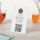 Simple Google Review Request|Modern Small Business Sockelschild (In SItu)