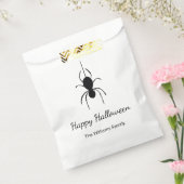 Simple Gothic Spider Halloween-Party Schwarz-weiß Geschenktütchen (Versiegelt)