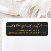 Simple Grad Chalkboard | Abschluss-Adresskennzeich (Insitu)
