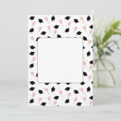 simple graduation announcement ankündigung (Stehend Vorderseite)