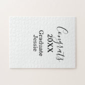 Simple graduation congratulations minimal add clas puzzle (Horizontal)