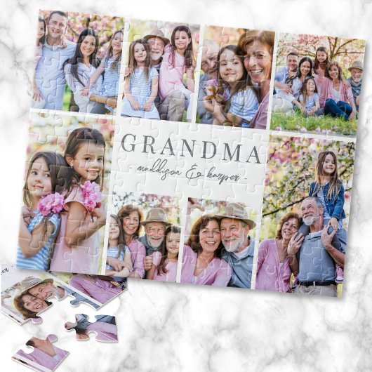Simple Grandma Photo Collage Puzzle