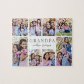 Simple Grandpa Photo Collage Puzzle (Horizontal)