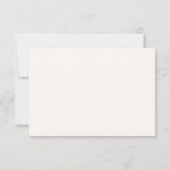Simple Gray Elegant Wedding RSVP Karte (Rückseite)