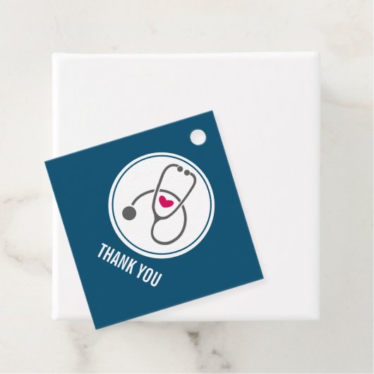Simple Gray Nursing Stethoscope Vielen Dank Geschenkanhänger (Beispiel)
