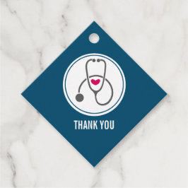 Simple Gray Nursing Stethoscope Vielen Dank Geschenkanhänger