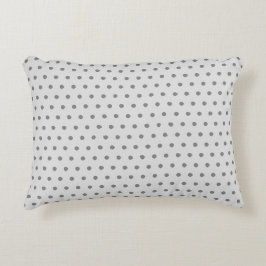 Simple Gray Polka Dot Pattern Dekokissen