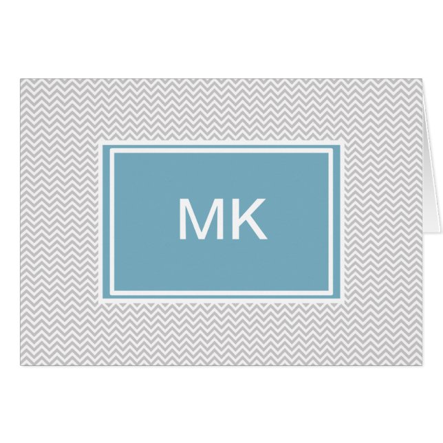 Simple Gray ZigZag (Vorderseite (Horizontal))