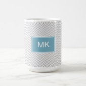 Simple Gray ZigZag Kaffeetasse (Mittel)