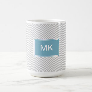 Simple Gray ZigZag Kaffeetasse