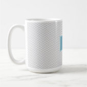Simple Gray ZigZag Kaffeetasse (Links)