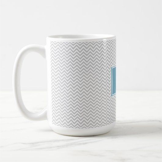 Simple Gray ZigZag Kaffeetasse (Links)