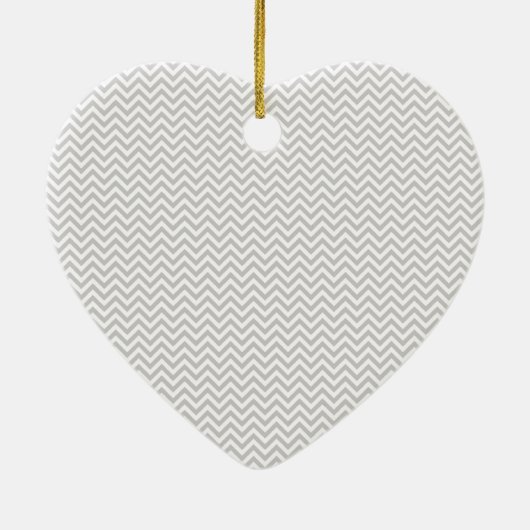 Simple Gray ZigZag Keramikornament (Hinten)