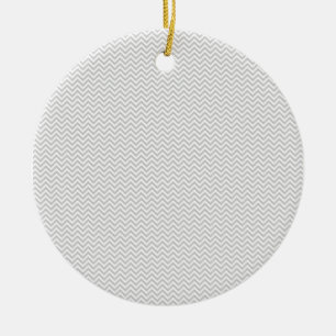 Simple Gray ZigZag Keramikornament