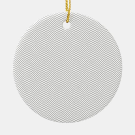 Simple Gray ZigZag Keramikornament (Vorne)