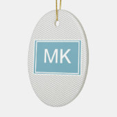 Simple Gray ZigZag Keramikornament (Links)
