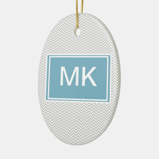 Simple Gray ZigZag Keramikornament (Links)
