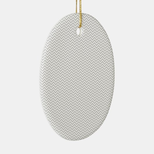 Simple Gray ZigZag Keramikornament (Rechts)