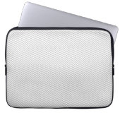 Simple Gray ZigZag Laptopschutzhülle (Vorderseite)