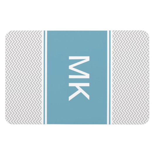 Simple Gray ZigZag Magnet (Horizontal)