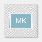 Simple Gray ZigZag Magnet (Vorne)