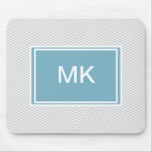 Simple Gray ZigZag Mousepad (Vorne)