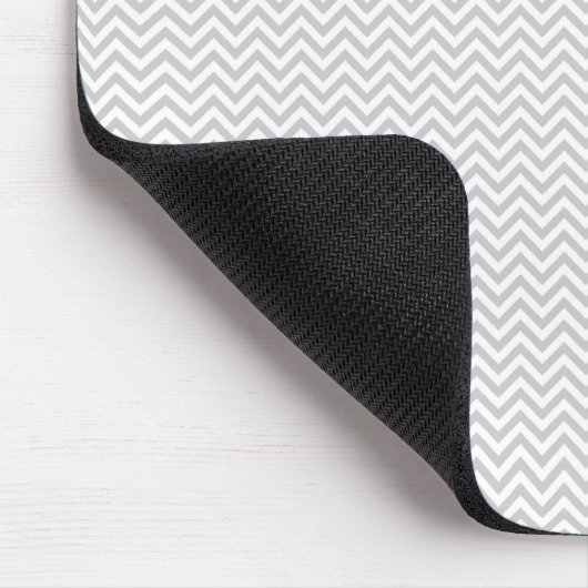 Simple Gray ZigZag Mousepad (Ecke)