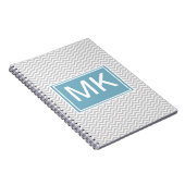 Simple Gray ZigZag Notizblock (Rechte Seite)