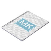 Simple Gray ZigZag Notizblock (Linke Seite)