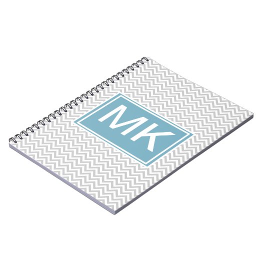 Simple Gray ZigZag Notizblock (Linke Seite)