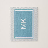 Simple Gray ZigZag Puzzle (Vertikal)