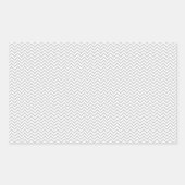 Simple Gray ZigZag Rechteckiger Aufkleber (Vorderseite)