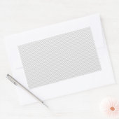 Simple Gray ZigZag Rechteckiger Aufkleber (Umschlag)