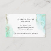 Simple Green Gold Visitenkarte (Rückseite)