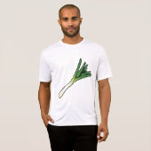 Simple Green Leek Vegetable T-Shirt (Vorne ganz)