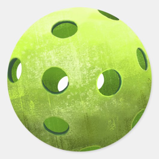 Simple Green Pickleball Runder Aufkleber (Vorderseite)