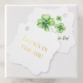 Simple Green Vierblättriges Kleeblatt Luck St Patr Geschenkanhänger