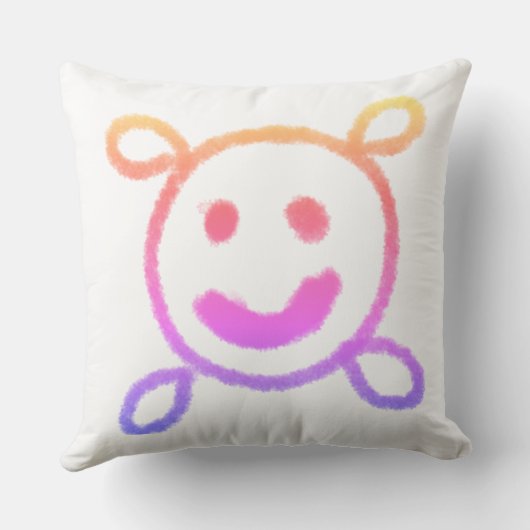 Simple green watercolor abstract add logo text min kissen (Rückseite)