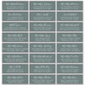 Simple Green Wedding Guest Address Labels (Vorderseite)