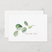 Simple Greenerity Funeral Bereavement Vielen Dank Dankeskarte (Vorne/Hinten)