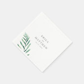 Simple Greenerity Wedding Napkins Serviette (Ecke)