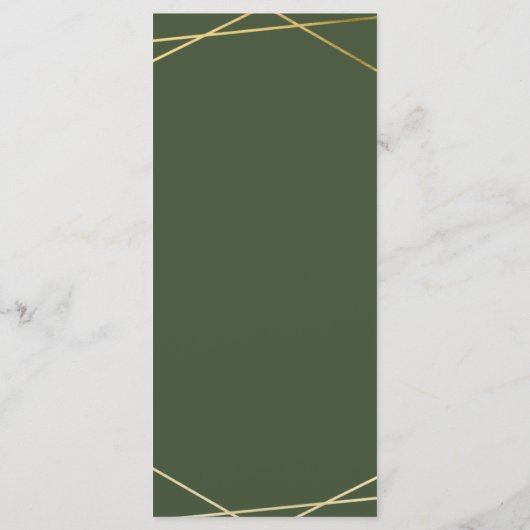 Simple Greenery Eucalyptus Menükarte (Rückseite)