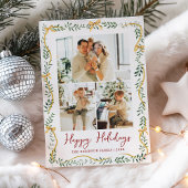 Simple Greenery & Gold Bows Weihnachten 3 Foto