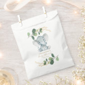 Simple Greenery Jungle Elephant Baby Shower Geschenktütchen (Ausgeschnitten)