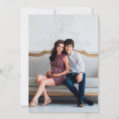 Simple Greenery Meadow Wedding Foto Save the Date (Rückseite)