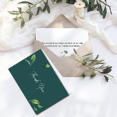 Simple Greenery Minimalistisch Script Brautparty Dankeskarte