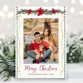 Simple Greenery Poinsettia Frohe Weihnachten 1 Fot