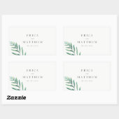 Simple Greenery Wedding Stickers (Blatt)