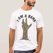 Simple Halloween Boo Zombie | Ich bin eine Hand T-Shirt (Vorderseite)
