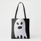 Simple Halloween White Ghost Tasche (Vorderseite)